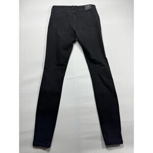 Burberry Brit Women's Low-Rise Skinny Black Denim Jeans - Size W27 (27x30)